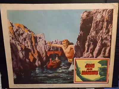 Lobby Card 1963 JASON AND THE ARGONAUTS Neptune Attacks Ship Ray Harryhausen Fx • £48.18