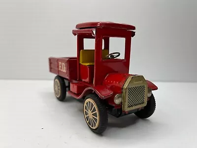 Vintage Cragstan Tin Litho Friction Fire Truck Red - Original • $20