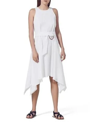 Viktoria Woods Landmark White Dress Size 2 10 Generous Fit RRP $390 • $89.95