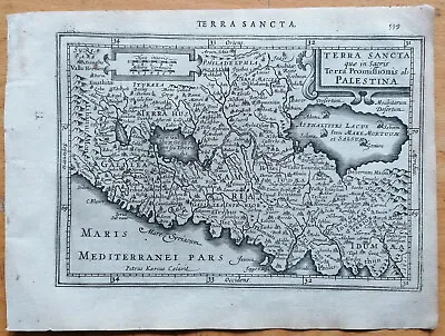 Palestine Terra Sancta - Original Map Mercator - 1651 • $125