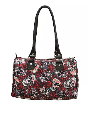 £29.99 • Buy Vintage Skull Roses Stud Mini Bowling Bowl Bag Rockabilly Goth Punk Emo Gift