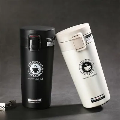$22.57 • Buy 380/500ml Travel Coffee Mug Stainless Steel Thermos Tumbler Cup Vacuum Flask AU