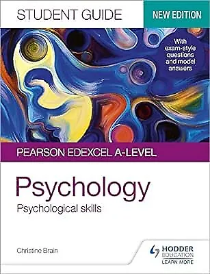 Pearson Edexcel A-level Psychology Student Guide 3: Psychological Skills Brain • £8.07