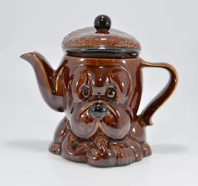 Tea Pot Price & Kensington P&K Vtg Cute Brown Dog Glaze  Collectable Gift Kitsch • £14