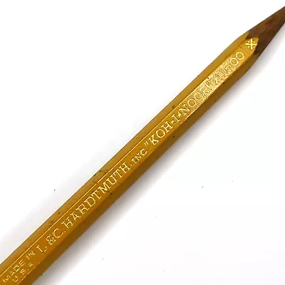 L&C Hardtmuth 1500 KOH-I-NOOR Yellow Wood Pencil Drawing Drafting Vtg G2 • $6.75