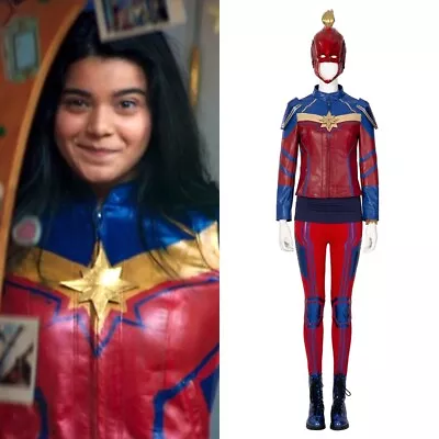 Ms. Marvel Kamala Khan Costume Cosplay Suit Handmade • $78.89