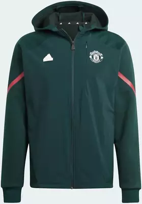 Size Small Adidas Manchester United Game Day Full Zip Hoodie Jacket IK8786 • $69.99