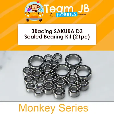 3Racing SAKURA D3 - 21 Pcs Rubber Sealed Bearings Kit • $21.99