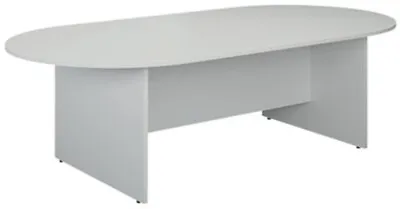 Jemini D-End Meeting Table 1800x1000x730mm White KF822677 • £302.18