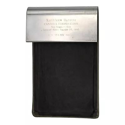 Vintage Tiffany & Co Desktop Notepad Holder Sterling Silver Designer Signed • $12