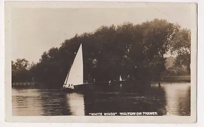 White Wings Walton On Thames 1910 Surrey RP Postcard B669 • £2