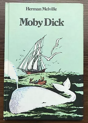 Illustrated Classic Book Club Moby Dick Herman Melville Comic Strip Style C.1976 • $11