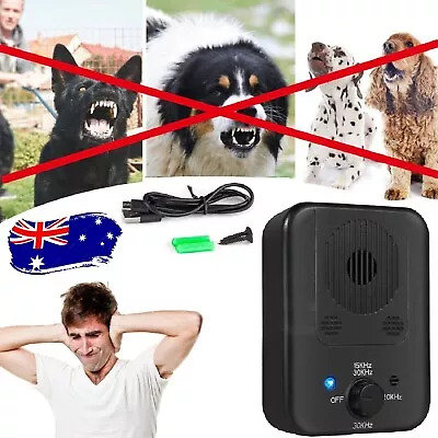 Outdoor Anti Bark Device Ultrasonic Dog Barking Control Stop Repeller Trainer • $41.99