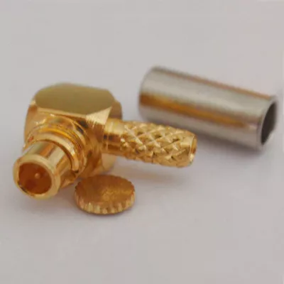 MMCX Male Right Angle Connector Crimp For RG174 RG188A RG316 LMR100 Cable Plug • $1.20