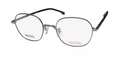 New Hugo Boss 1109/f Eyeglass Frame Gray 51-20-145 Titanium Designer Mens • $69.95