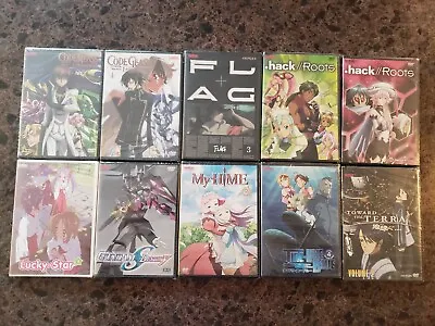 BRAND NEW Anime Lot Of 10 (DVD 2007) Sealed Code Geass Hack Roots My Hime #3 • $19.99