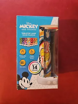 Disney Mickey Friends Tabletop Lamp Color Change Night Light USB Power Touch NEW • $14.99