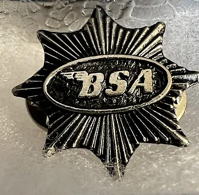 BSA MOTORCYCLE PIN NOS LAPEL BADGE BIKER Vest Racing Motor Cycle Hat Shirt Tie • $14.90