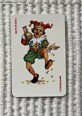 Single Vintage Playing Card ~ Swedish Young Girl/Apples ~ Piatnik Spelkort Joker • $1.50