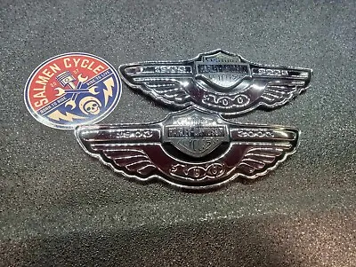 Harley-Davidson 100th Anniversary Tank Emblem Pair - CHROME 62234-03 / 62235-03 • $175