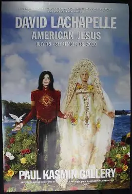 Original David LaChapelle Show Poster American Jesus Michael Jackson 24  X 36  • $19.99