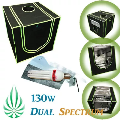 60x60x60cm HARVEMAX Grow Tent 25000K CFL Grow Light Seedling Cutting Cloning Kit • $155