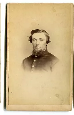 Antique CDV Photograph Civil War Identified Soldier 14th Michigan MI Infantry • $13.50