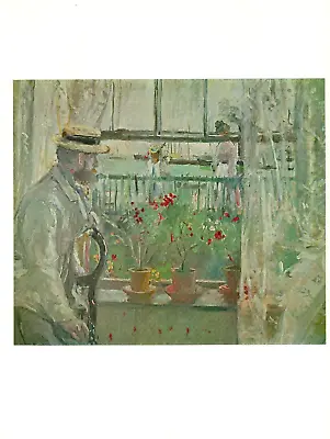 1977 Vintage IMPRESSIONISM  EUGENE MANET ON THE ISLE OF WIGHT MORISOT Lithograph • $6