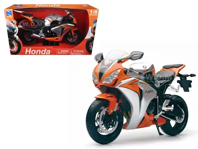 2010 Honda Cbr 1000rr Orange 1/6 Scale Diecast Motorcycle Model By New Ray 49293 • $39.99