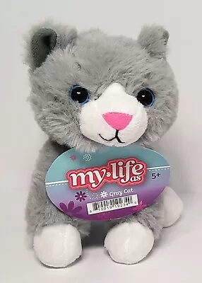 My Life As 5  Gray Kitty Cat Plush - Pet Accessory For 18  Dolls • $8.99