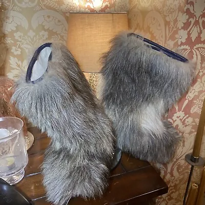 Vintage Meribel Shaggy Yeti Boots Fur Boots Winter Snow Boots 37/38 Mint B66 • £135