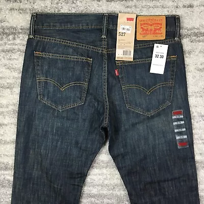 Levi's 527 Jeans Mens 32x30 Slim Bootcut Dark Wash Blue NWT • $39.95