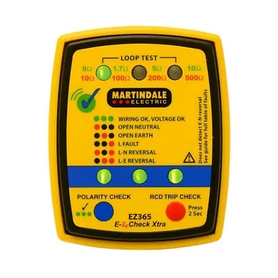 Martindale EZ365 Socket Earth Loop & RCD Tester • £80