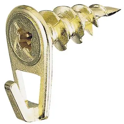 Hillman Anchor Wire 35 Lb. Capacity Brass Self-Drilling Wall Driller Picture • $10.17