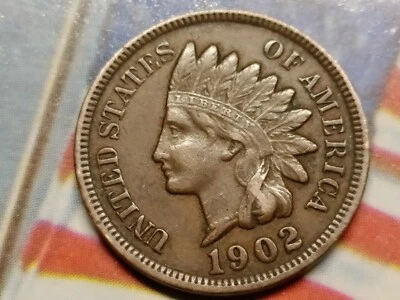 $15 • Buy 1902 USA 🏹 INDIAN HEAD ONE CENT United States Of America Lady Liberty  🧐 