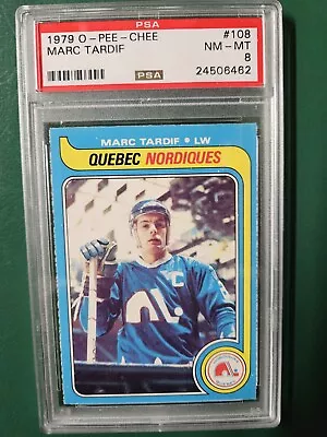 1979 O-pee-chee Hockey #108 Marc Tardif☆☆psa 8 (nm-mt)☆☆quebec Nordiques☆☆ • $58.99