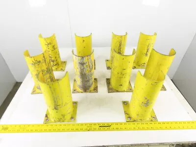 4  X 12  Tall Steel Rounded Custom Made Corner Rack Leg Protectors Lot Of 10 • $91.59