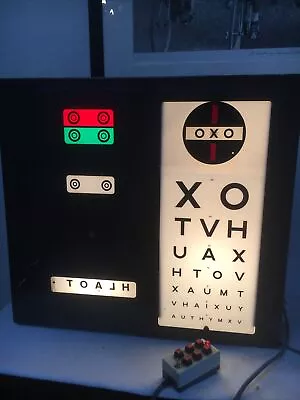 £275 • Buy Vintage Opticians Wall Mounted Eye Testing Light Box
