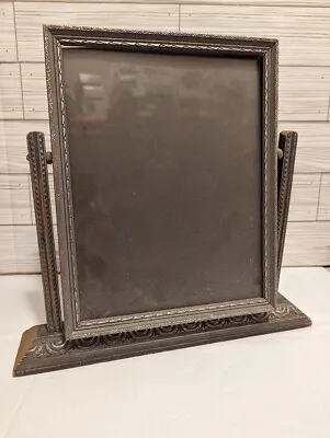 Antique Art Deco Vintage Swivel Tilt Swing Tabletop Picture Frame Silver Tone • $24