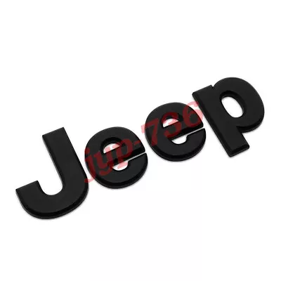 2007-2018 OEM Mopar Hood Black Jeep Badge Emblem Nameplate 68185492AB • $20.99