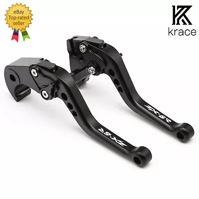 For Kawasaki ZX6R Zx636 2007-2018 CNC Brake Clutch Levers Short Logo Adjustable • $25.98