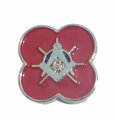 Masonic Poppy Lapel Pin – LR280 – Pack Of 5 Pins Save £4.95 • £20