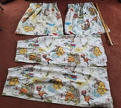 Vintage Disney Fabric Drapes Captain Hook Peter Pan  • $8.99