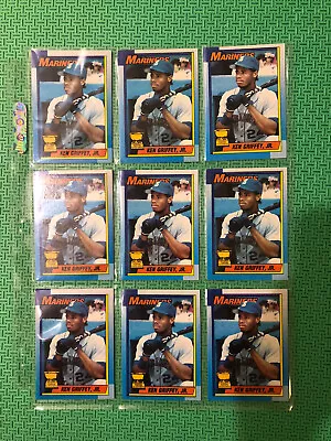 $4500 • Buy (9) 1990 Topps KEN GRIFFEY JR. All-Star Rookie #336 All HAVE ERRORS READ DESC.