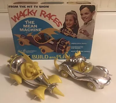 1969 MPC Wacky Races Mean Machine With Box AND Compact Pussycat Built Excellent • $148.69