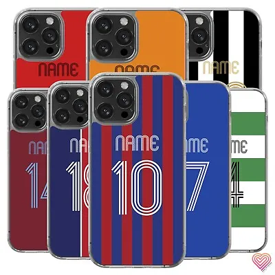 Retro Football Shirt Name And Number Phone Case Cover GEL For Apple Samsung 150 • £5.90