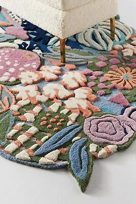 6 X 9 Feet Indian Wool Area Rugs Multicolor Floral Hand Tufted Boho Carpet • $344.70