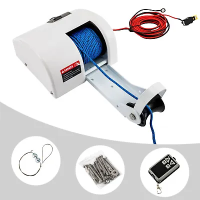 12V Marine Saltwater Boat Electric Windlass Anchor Winch With Wireless Remote • $151.20