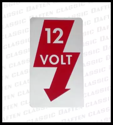 1967-73 VW Squareback Fastback 12v Door Jamb Restoration Sticker ZVW111007 • $3.54