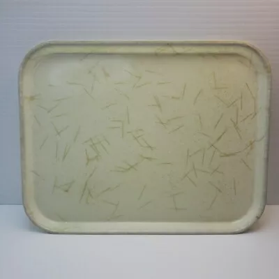 Mid Century Serving Trays Fiberglass Gold Thread String Confetti DON 14  X 18  • $19